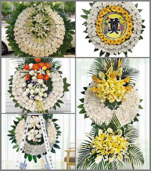 山西长治郊区老顶山镇花圈速递